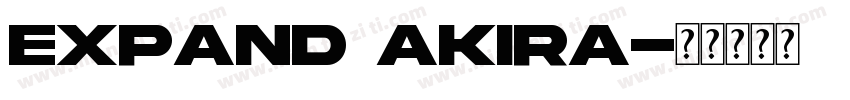 expand akira字体转换